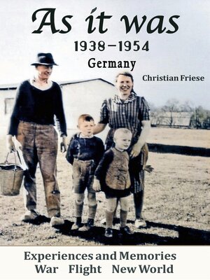 cover image of As it was 1938 bis 1954 Germany